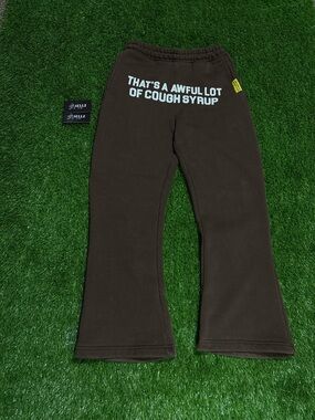 That’s a awful lot of cough syrup brown flared sweats